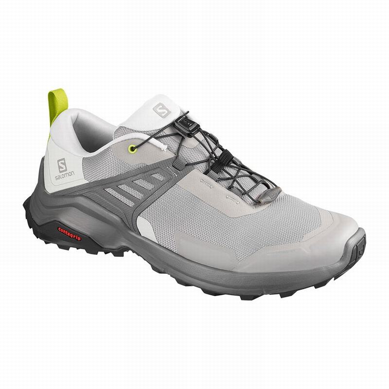 SALOMON X RAISE Philippines - Men's Hiking Shoes - Grey/Light Green | 156928-QEX